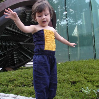 Overall with Shirring